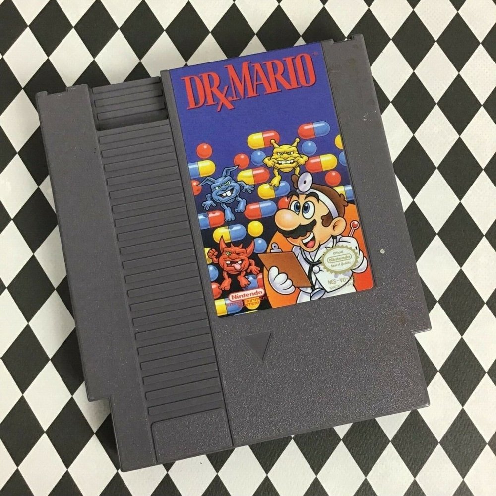 Dr Mario (Nintendo Entertainment System NES) Puzzle Video Game Tested Working